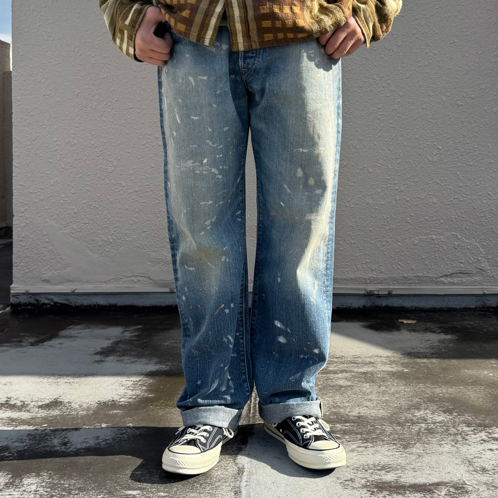 【SALE40%OFF】Double RL : STRAIGHT FIT FENIMORE DISTRESSED JEANS