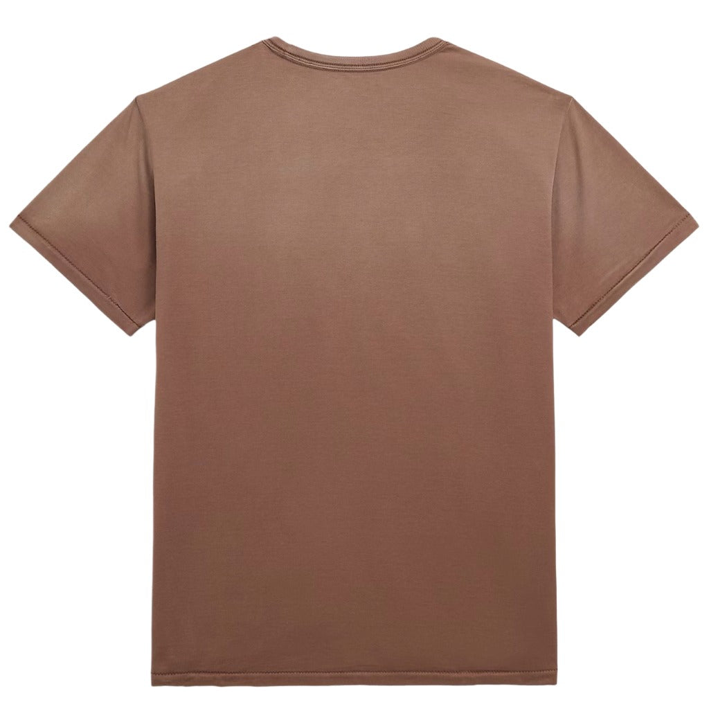 Double RL : GARMENT-DYED POCKET T-SHIRT (CHOCOLATE)