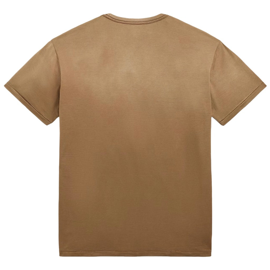 Double RL : GARMENT-DYED POCKET T-SHIRT (MUD)