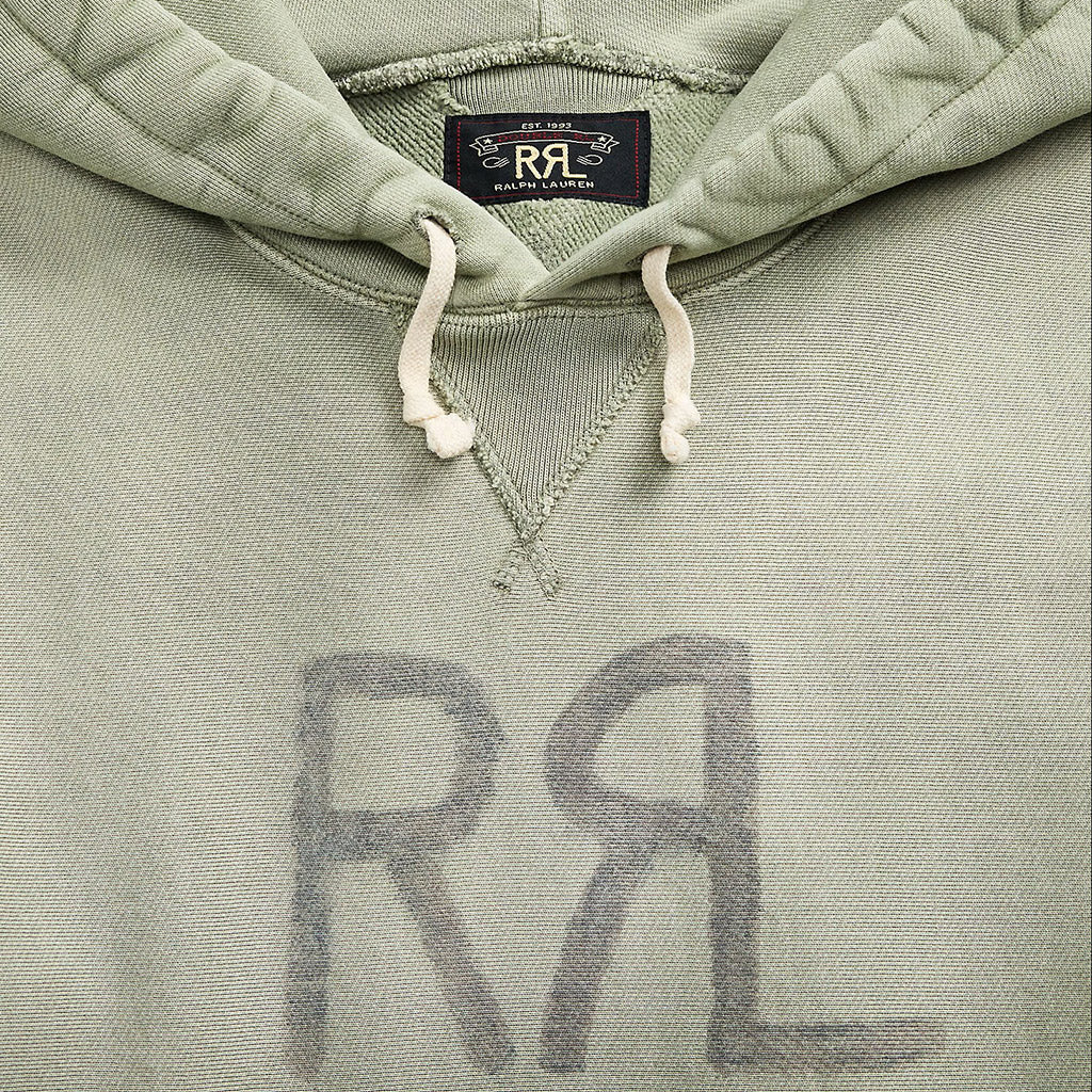 Double RL : Double RL RANCH LOGO HOODIE (FADED MINT)