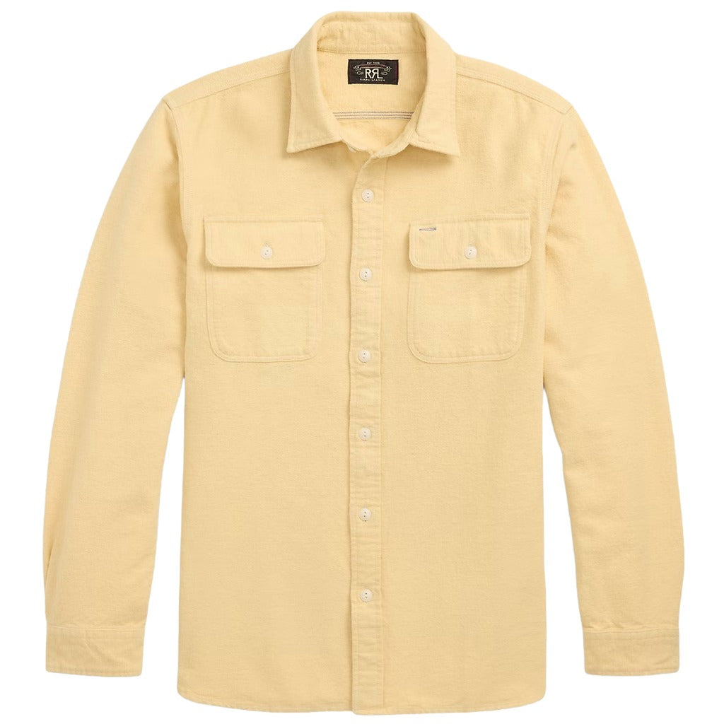 Double RL : BRUSHED CHAMOIS WORKSHIRT