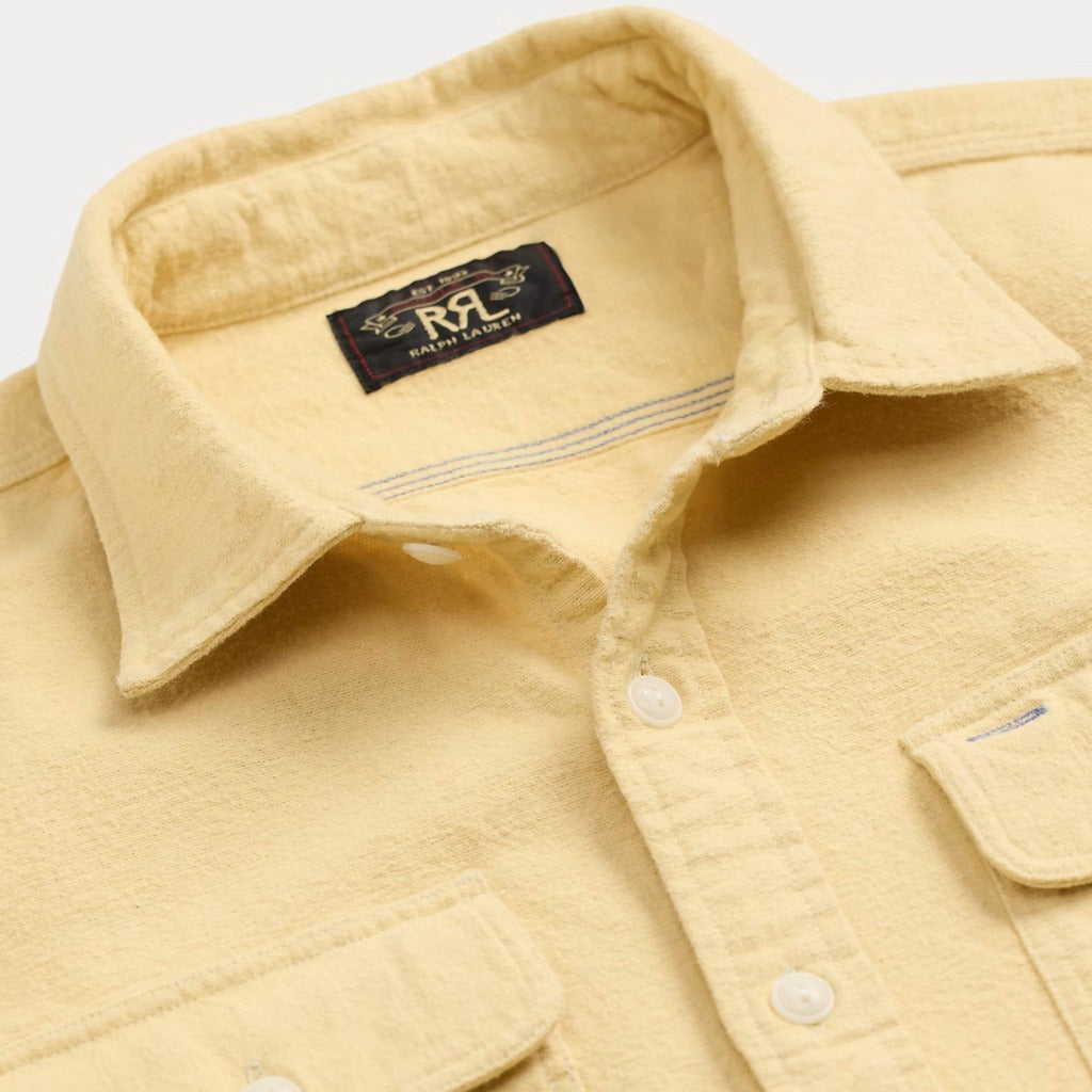 Double RL : BRUSHED CHAMOIS WORKSHIRT