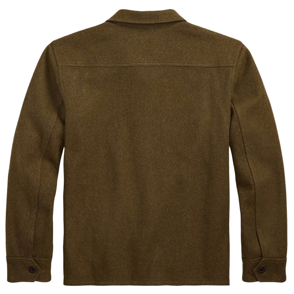 Double RL : WOOLBLEND OVERSHIRT