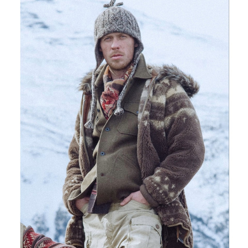 Double RL : WOOLBLEND OVERSHIRT