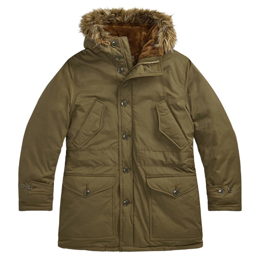 【SALE40%OFF】Double RL : FAKE FUR TRIM TRIM PARKA (VINTAGE OLIVE)
