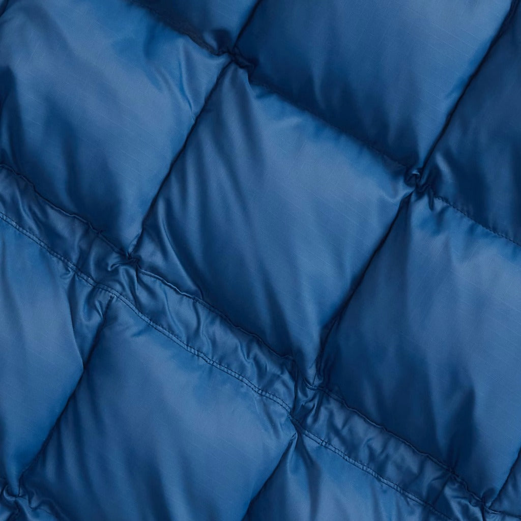 Double RL : QUILTED RIPSTOP HOODED JACKET (VINTAGE BLUE)