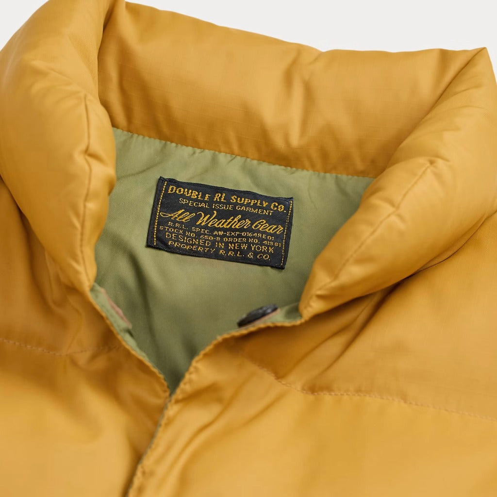 【SALE40%OFF】Double RL : QUILTED RIPSTOP JACKET (VINTAGE YELLOW)