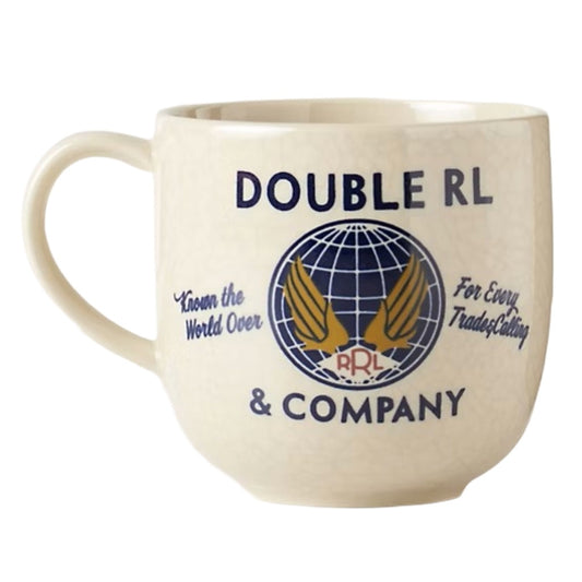 Double RL : WINDLOGO MUG (CREAM/NAVY/GOLDEN YELLOW)