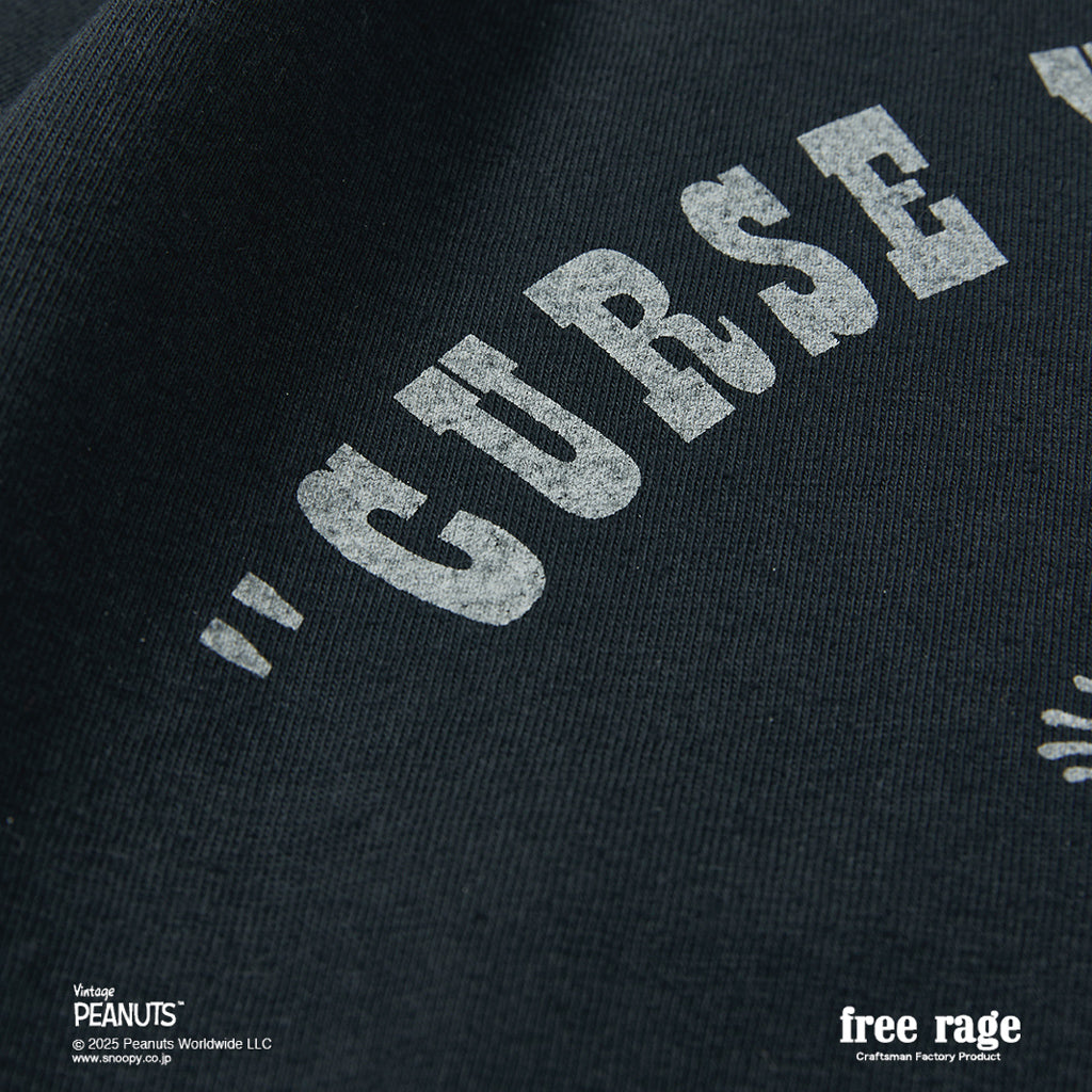 [予約受付中] PEANUTS×free rage  : FLYING ACE リサイクルコットン半袖Tシャツ