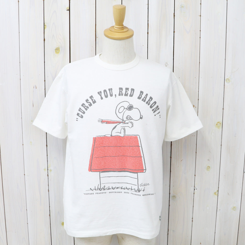PEANUTS×free rage : FLYING ACE リサイクルコットン半袖Tシャツ
