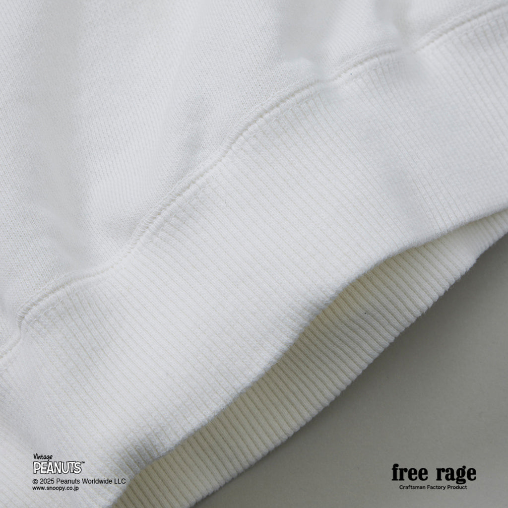 [予約受付中] PEANUTS×free rage  : FLYING ACE ラグランクルースウェット