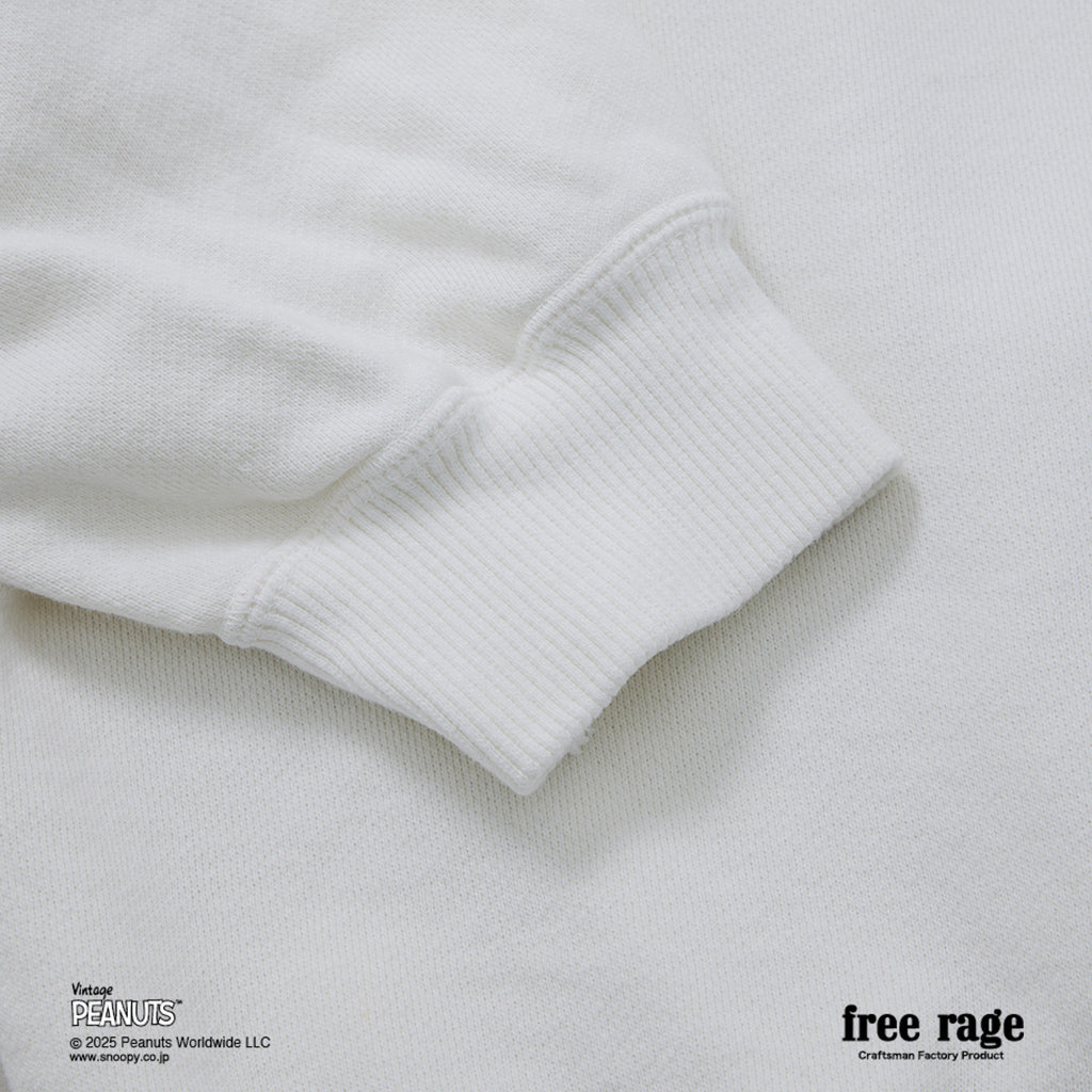 [予約受付中] PEANUTS×free rage  : FLYING ACE ラグランクルースウェット