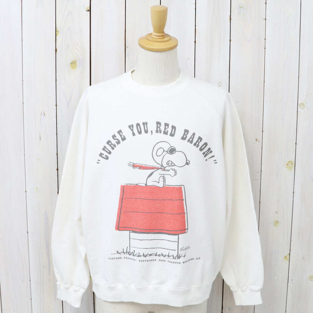 PEANUTS×free rage : FLYING ACE ラグランクルースウェット