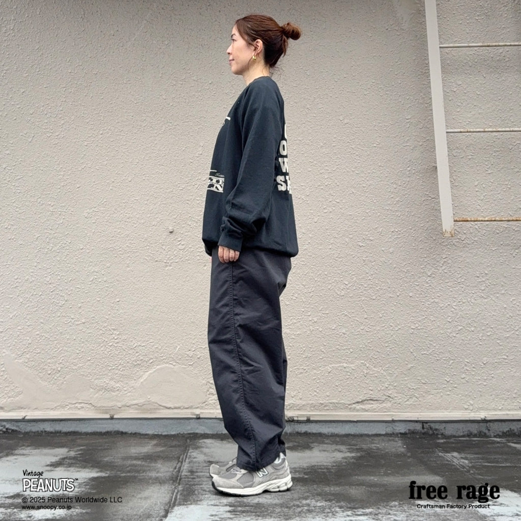 [予約受付中] PEANUTS×free rage  : Charlie Brown ラグランクルースウェット