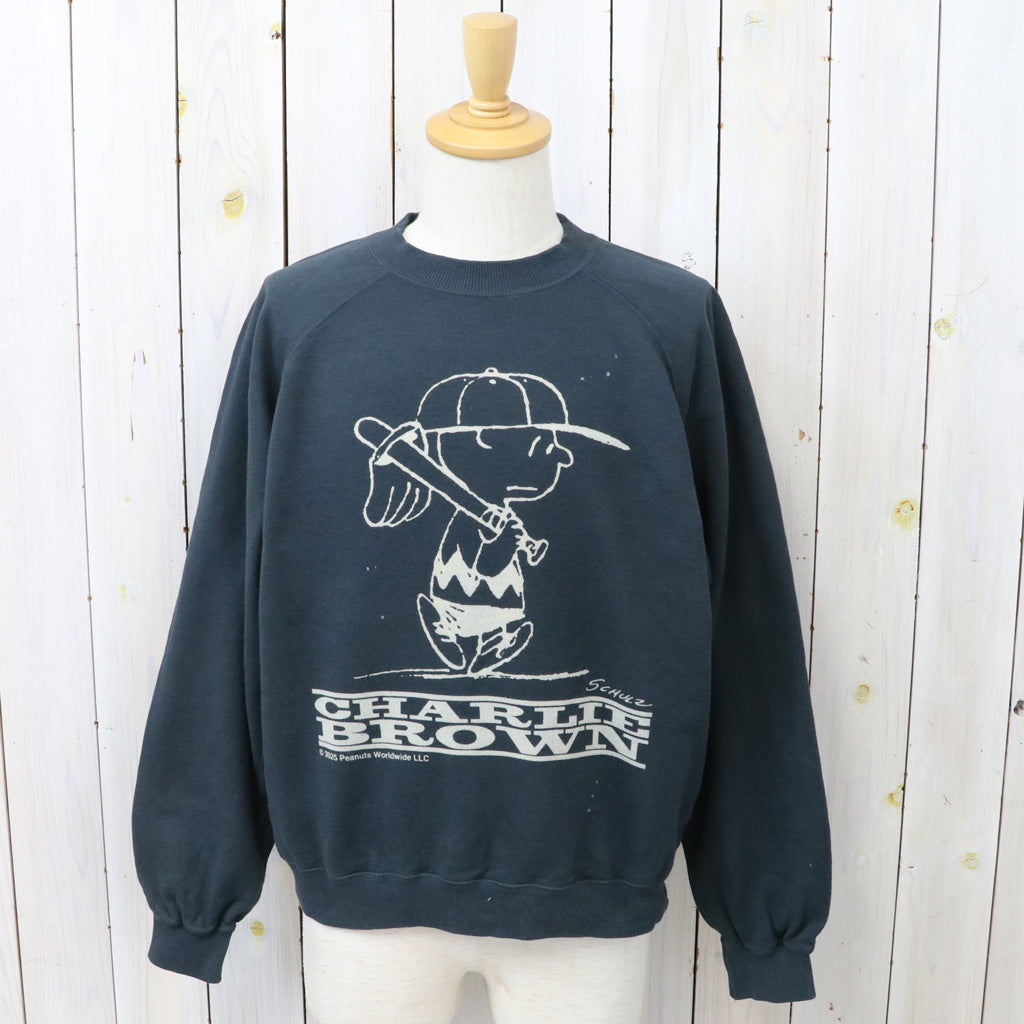 PEANUTS×free rage : Charlie Brown ラグランクルースウェット