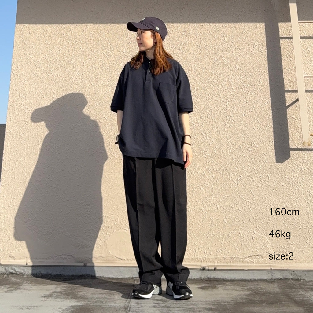 Goldwin : One Tuck Straight Pants (ブラック) (GL75180)