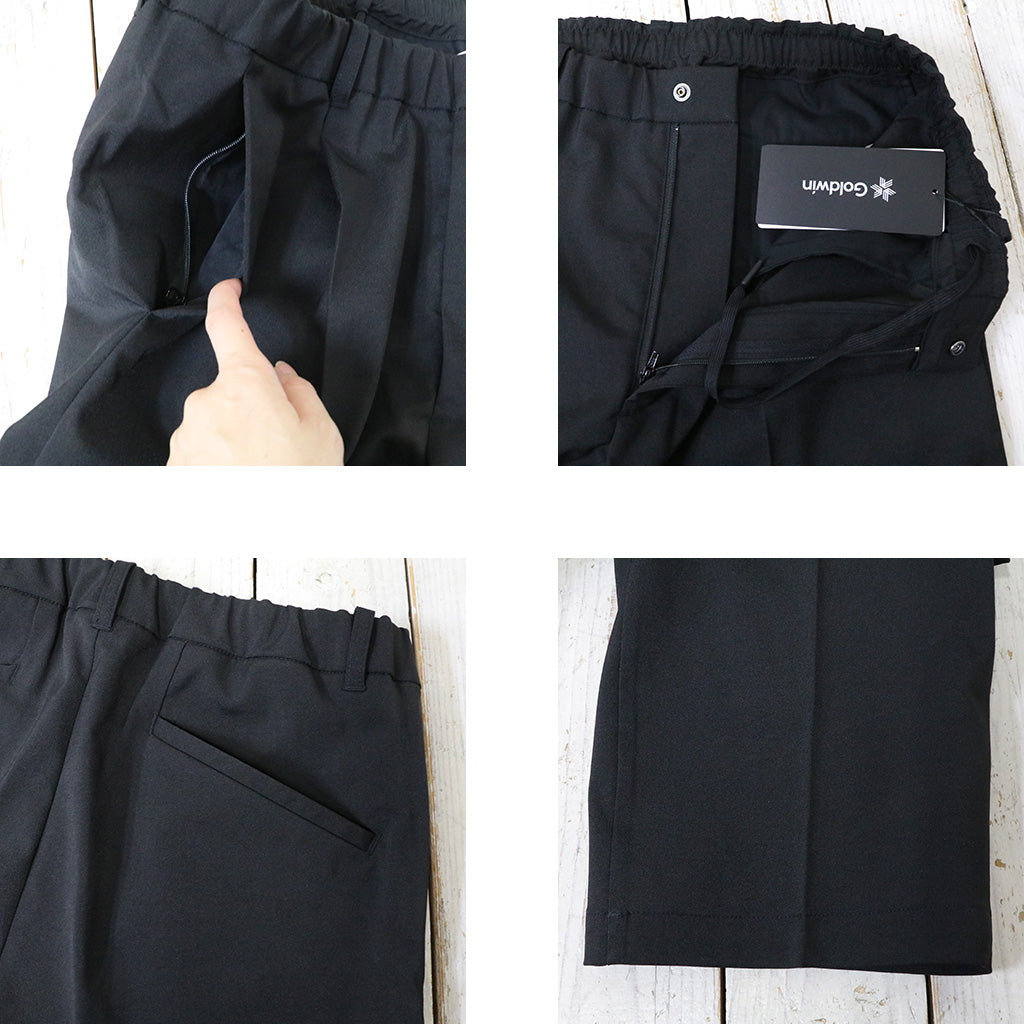 Goldwin : One Tuck Straight Pants (ブラック) (GL75180)