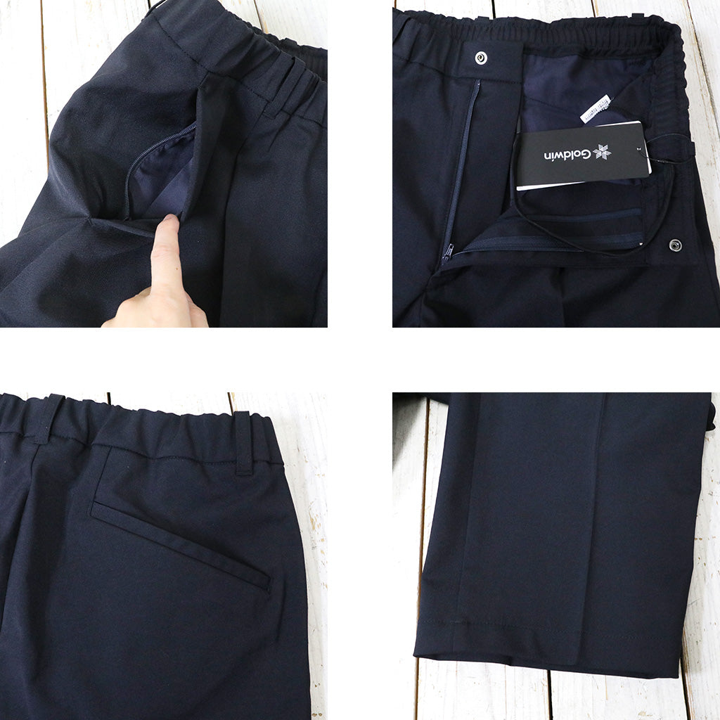 Goldwin『One Tuck Straight Pants』(ダークネイビー)