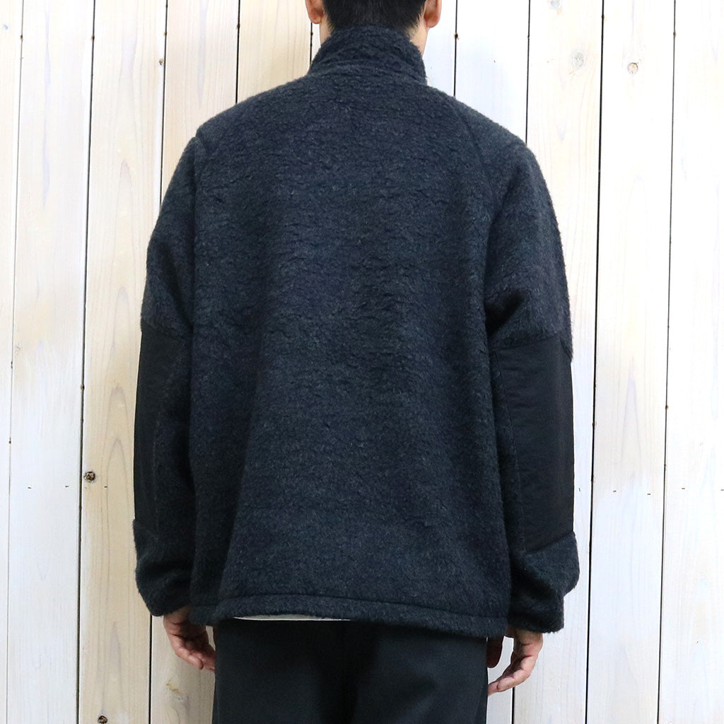 Goldwin『Wool Boa Fleece Full Zip Jacket』(ミックスチャコール)