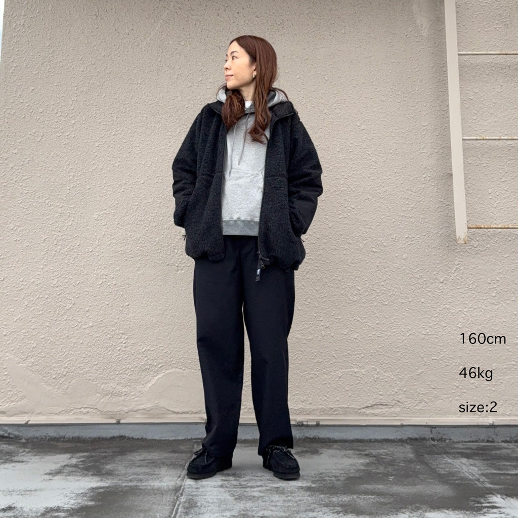 Goldwin『Wool Boa Fleece Full Zip Jacket』(ミックスチャコール)