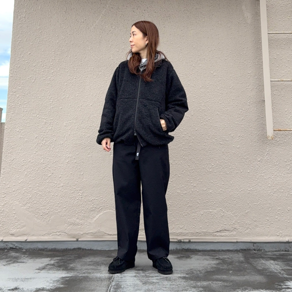 Goldwin『Wool Boa Fleece Full Zip Jacket』(ミックスチャコール)