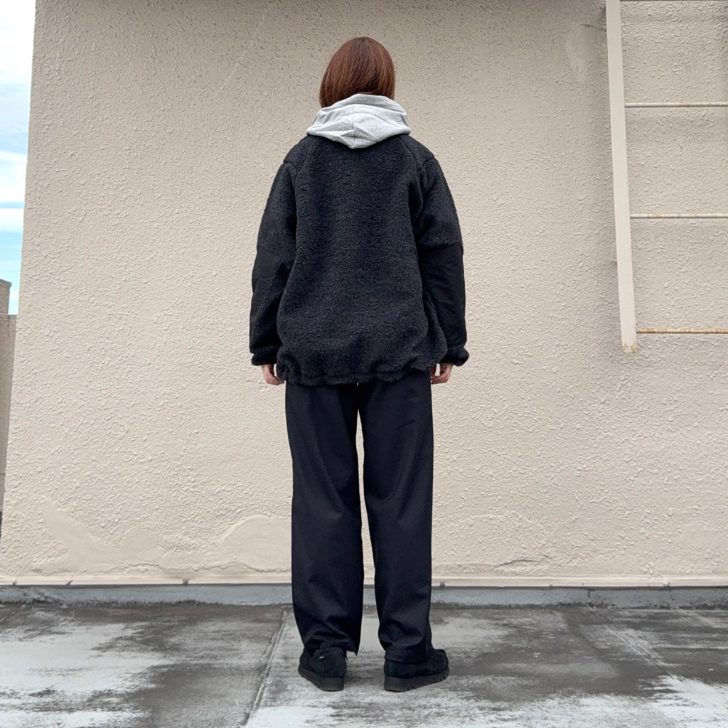 Goldwin『Wool Boa Fleece Full Zip Jacket』(ミックスチャコール)