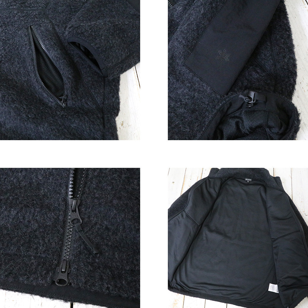 Goldwin『Wool Boa Fleece Full Zip Jacket』(ミックスチャコール)