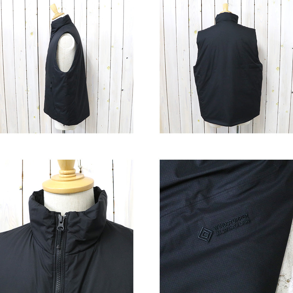 Goldwin『WINDSTOPPER BY GORE-TEX LABS Puffy Vest』(ブラック)