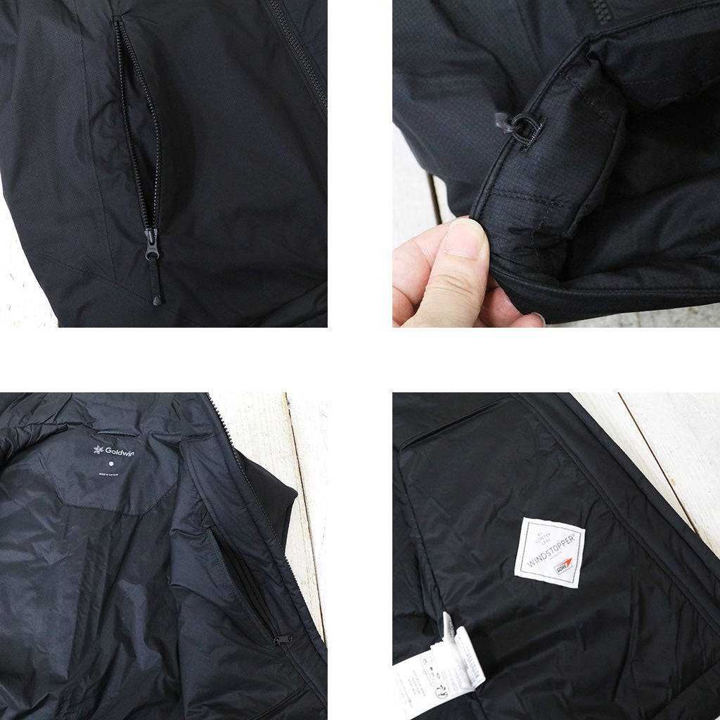 Goldwin『WINDSTOPPER BY GORE-TEX LABS Puffy Vest』(ブラック)