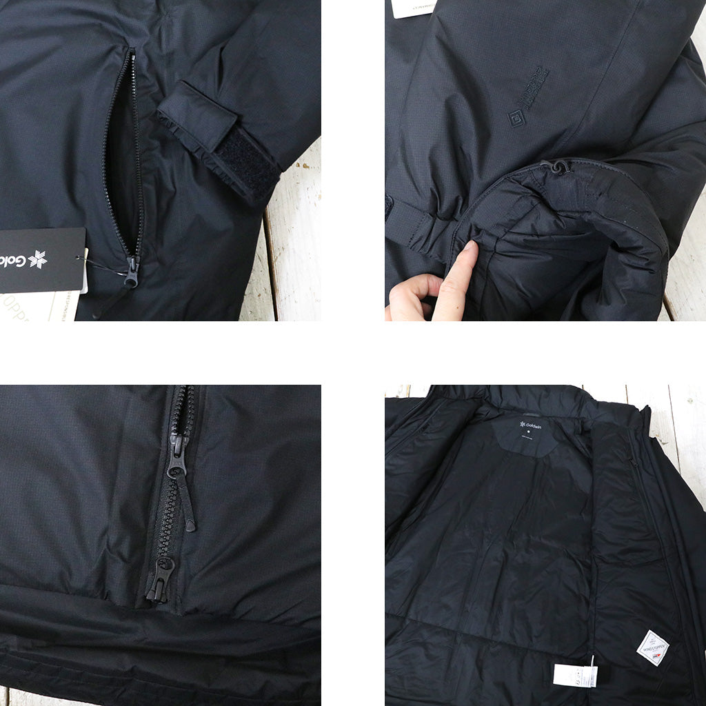 Goldwin『WINDSTOPPER BY GORE-TEX LABS Puffy Jacket』(ブラック)