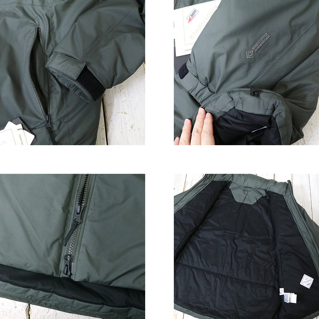 Goldwin『WINDSTOPPER BY GORE-TEX LABS Puffy Jacket』(ダークオリーブ)