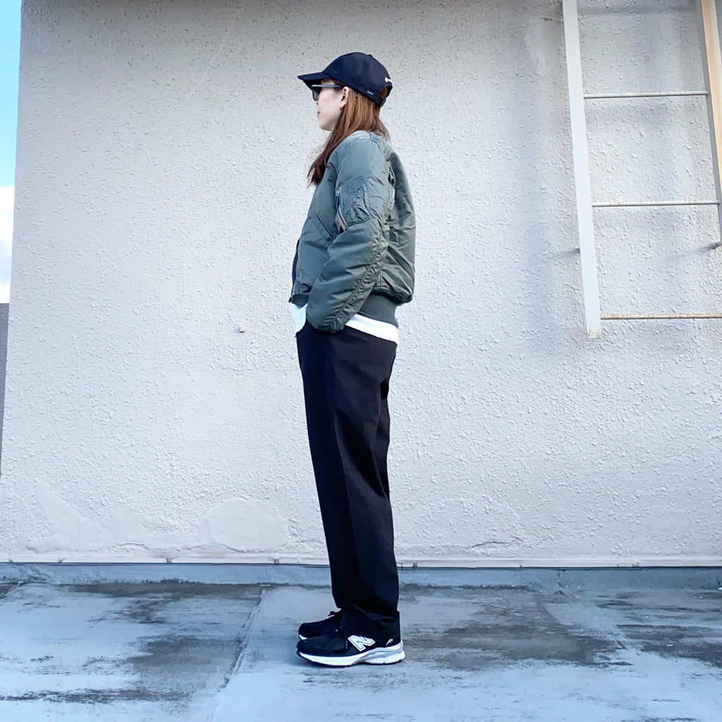Goldwin『One Tuck Tapered Stretch Pants』(ブラック)