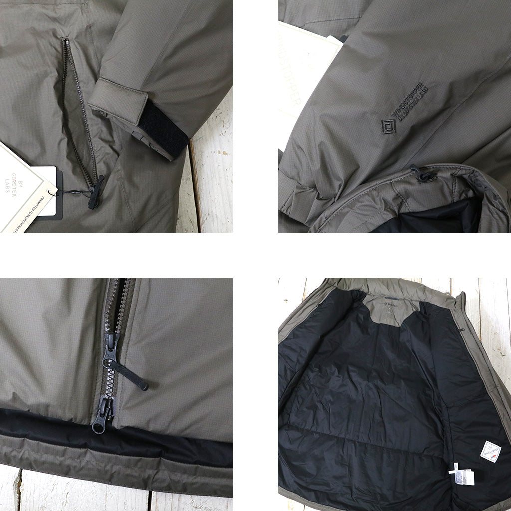 Goldwin『WINDSTOPPER BY GORE-TEX LABS Puffy Jacket』(メジャーブラウン)