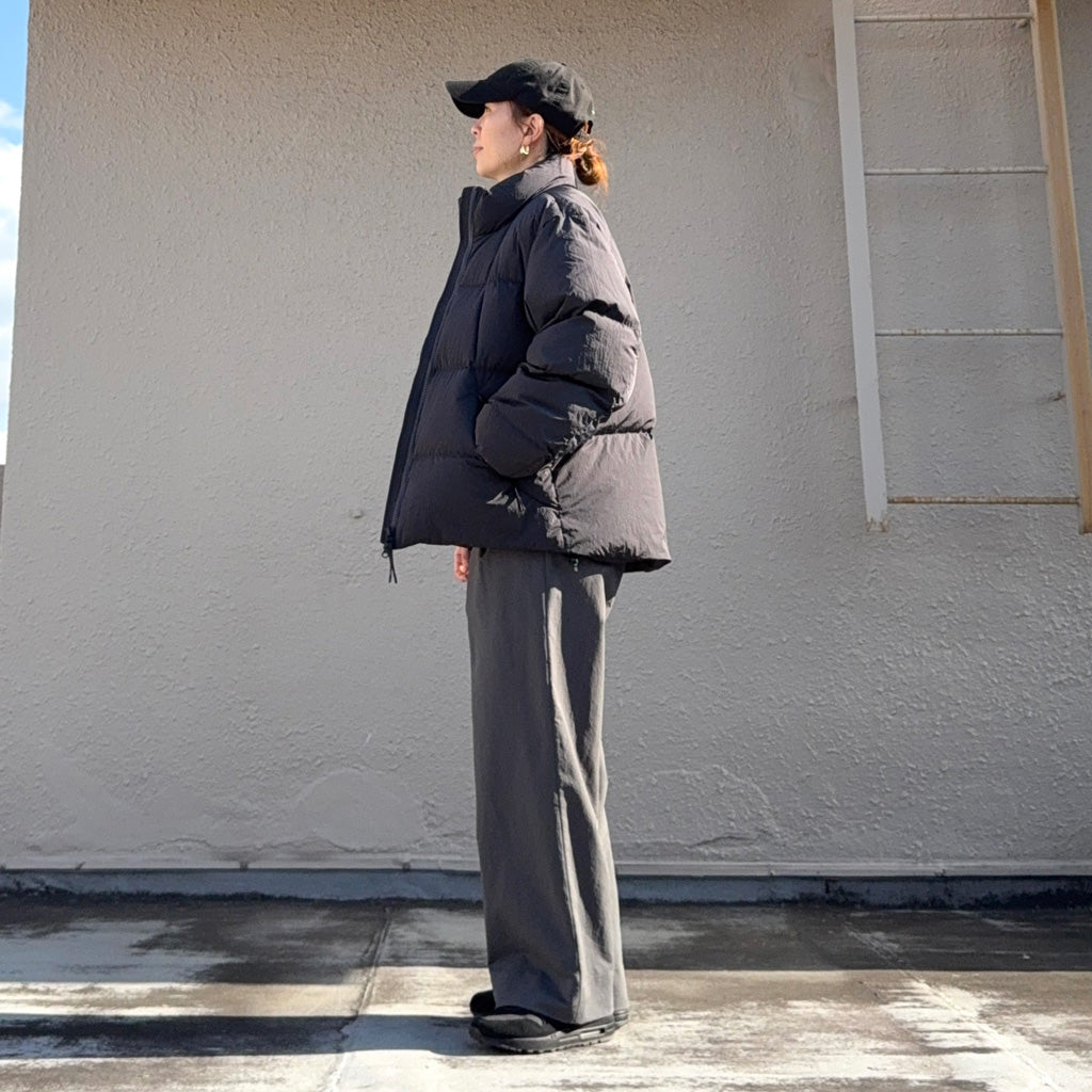 Goldwin : Dope Dyed Ripple Nylon Down Jacket (ディープチャコール)