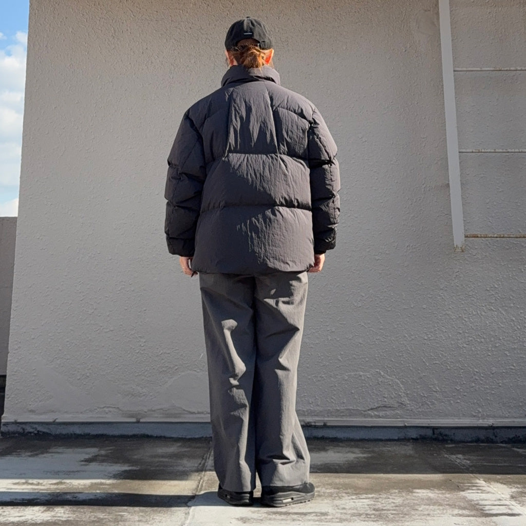 Goldwin : Dope Dyed Ripple Nylon Down Jacket (ディープチャコール)