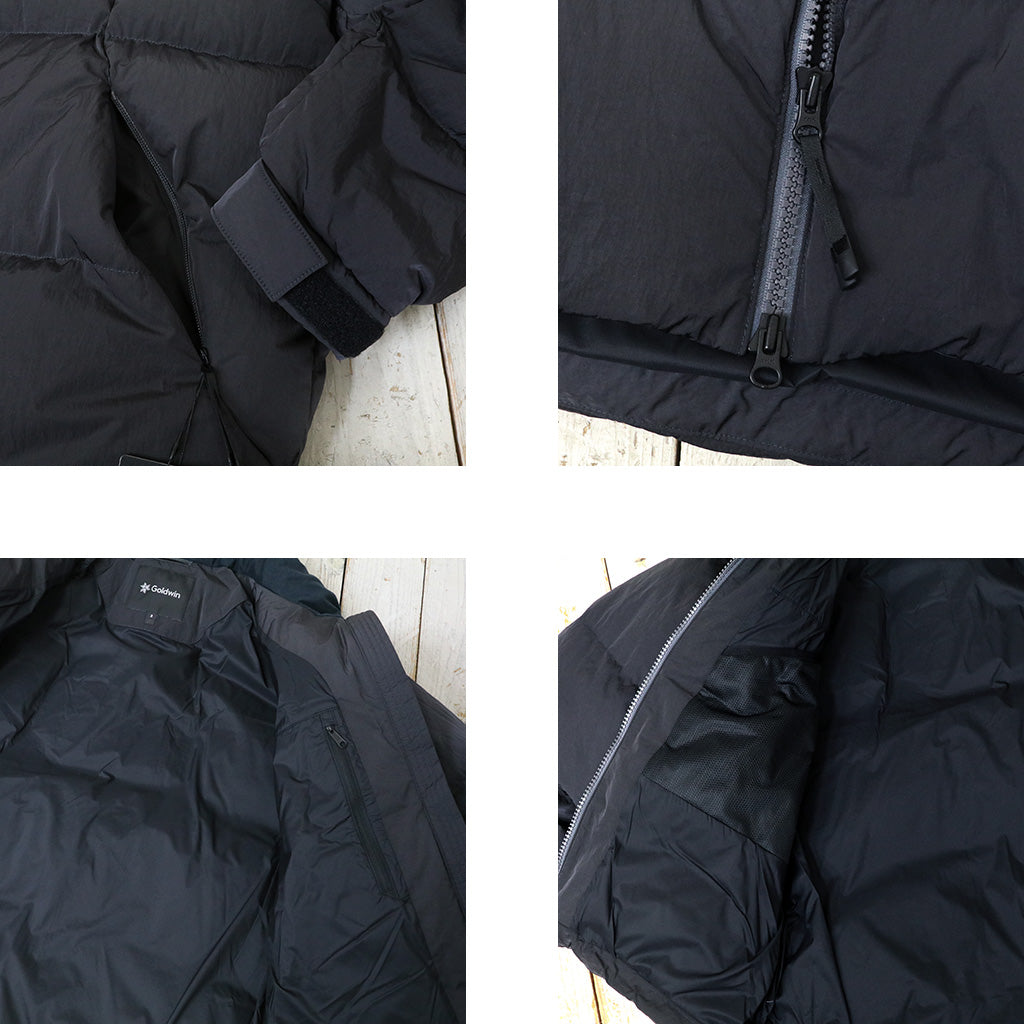 Goldwin : Dope Dyed Ripple Nylon Down Jacket (ディープチャコール)