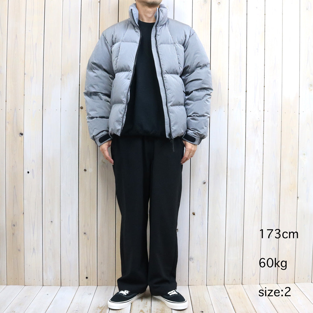 Goldwin : Dope Dyed Ripple Nylon Down Jacket (メタリックグレー)