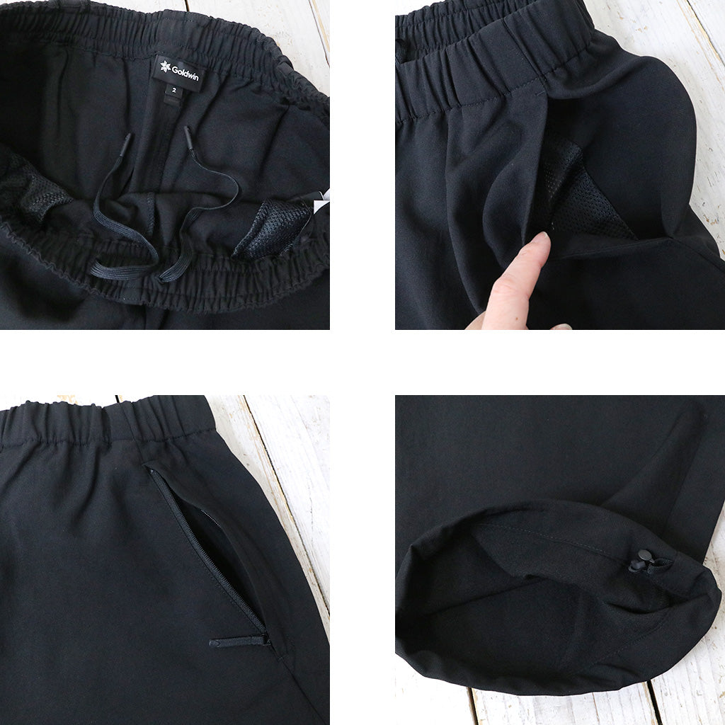 Goldwin : Wide Ankle Easy Pants (BLACK)