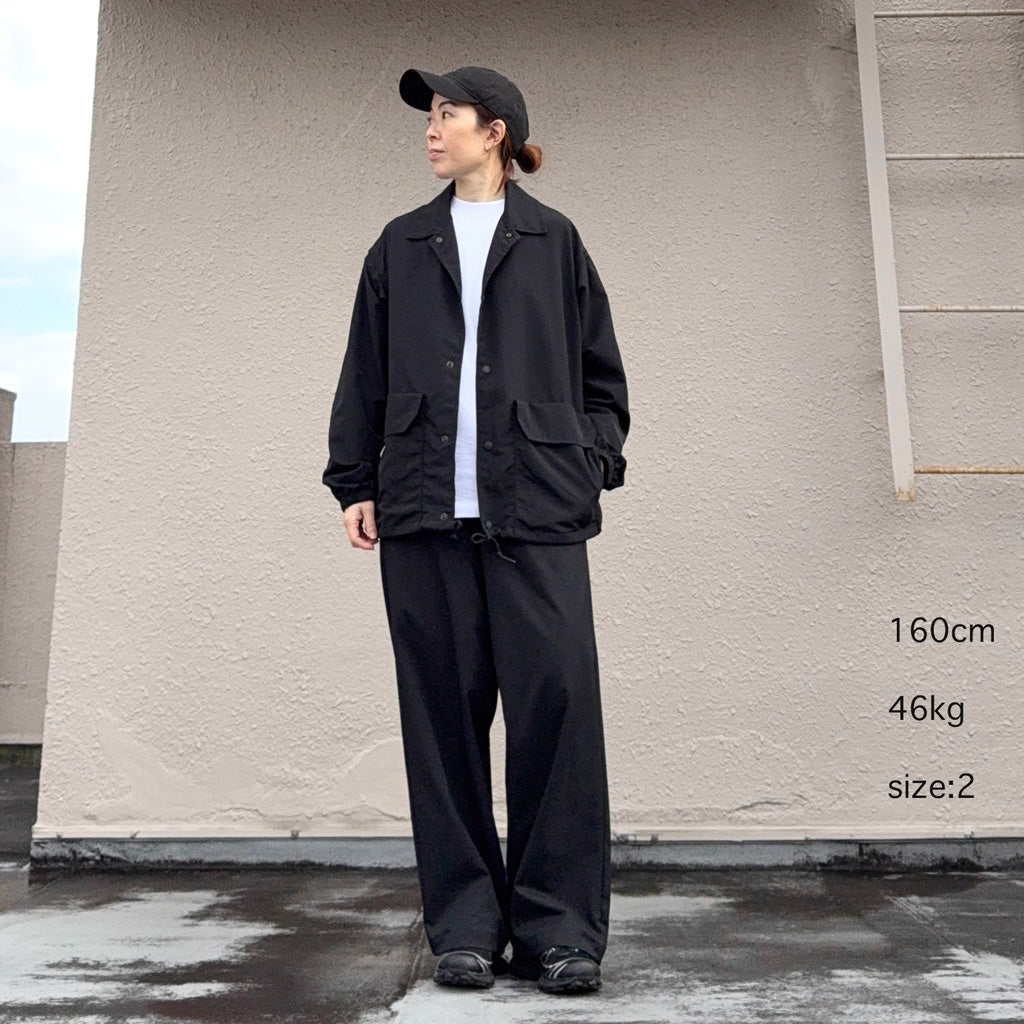 Goldwin : Baggy Straight Pants (BLACK)