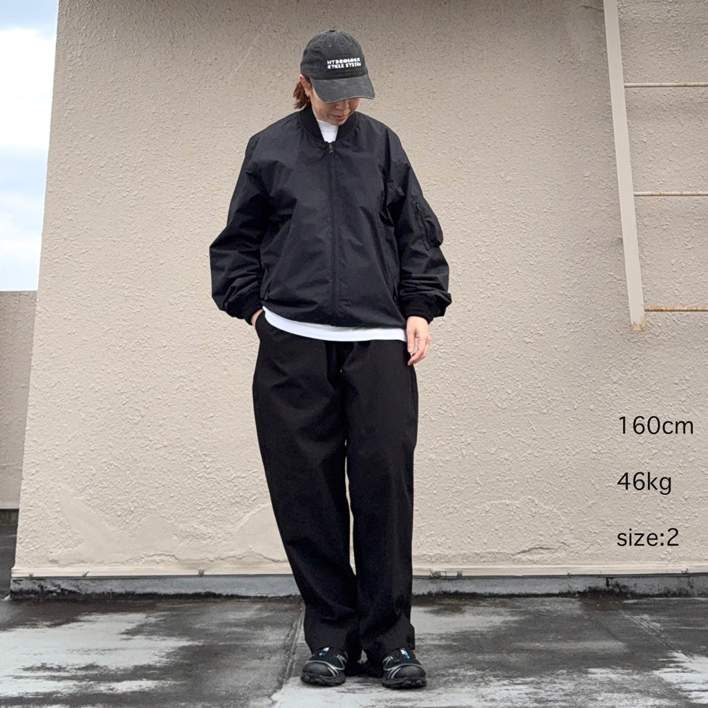 Goldwin : Relax Straight Sustenzo Twill Pants (BLACK)