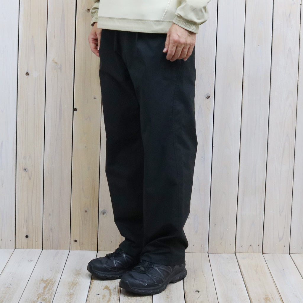Goldwin : Wide Leg Double Weave Pants (BLACK)