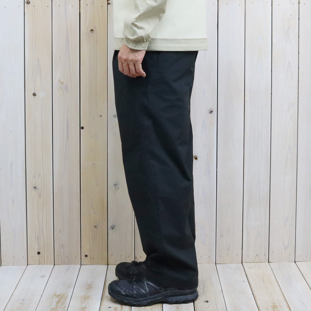 Goldwin : Wide Leg Double Weave Pants (BLACK)