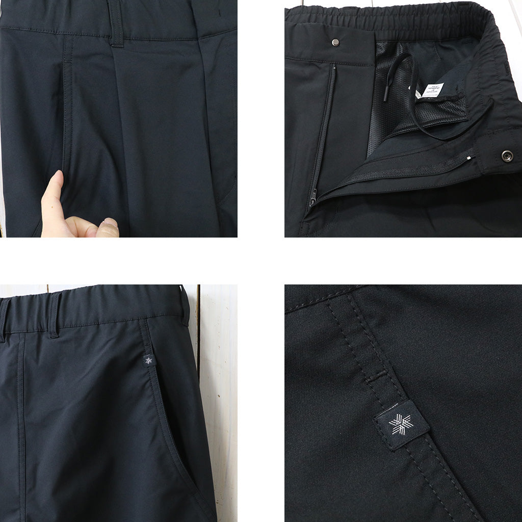 Goldwin : Wide Leg Double Weave Pants (BLACK)