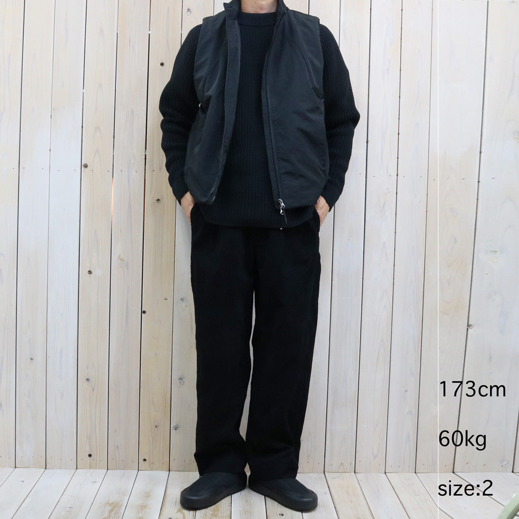 Goldwin : Corduroy Straight Pants (BLACK)