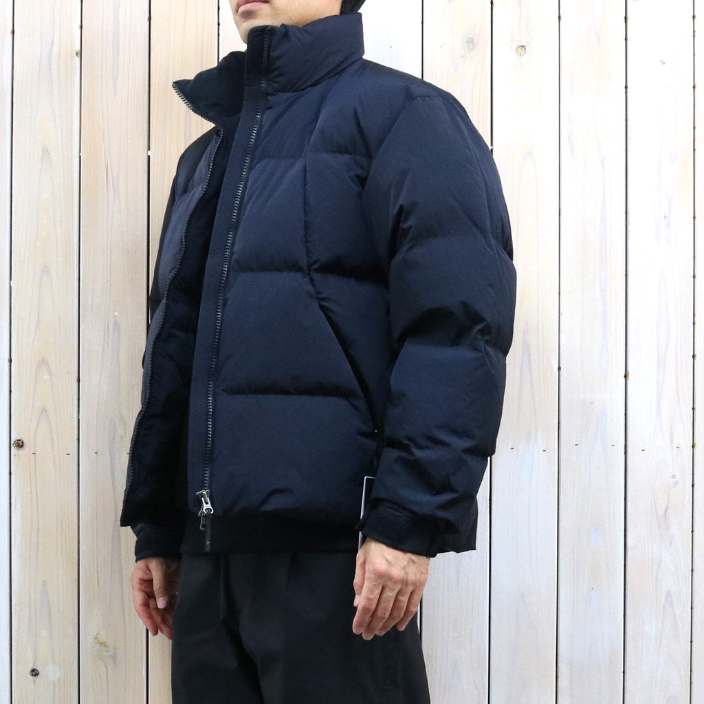 Goldwin : Dope Dyed Ripple Nylon Down Jacket (DARK NAVY)