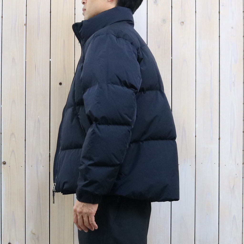 Goldwin : Dope Dyed Ripple Nylon Down Jacket (DARK NAVY)