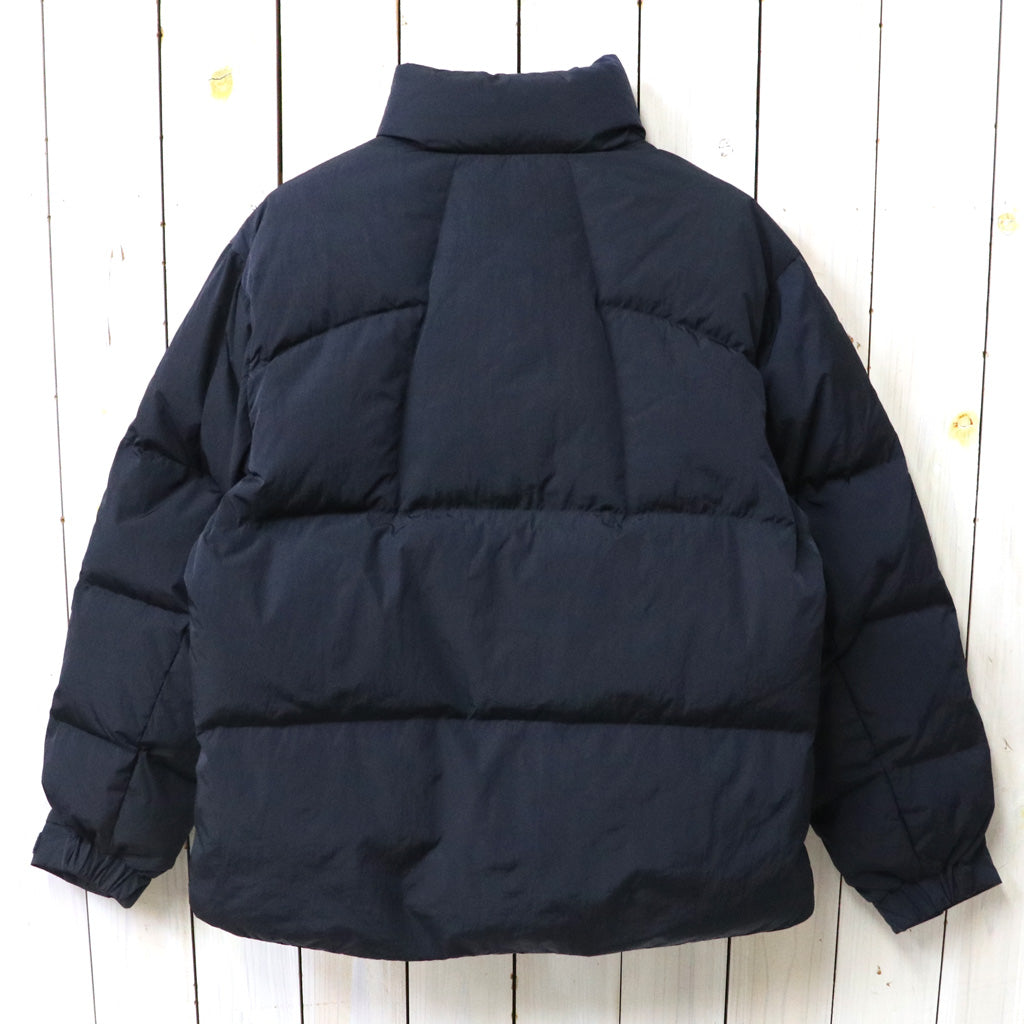 Goldwin : Dope Dyed Ripple Nylon Down Jacket (DARK NAVY)