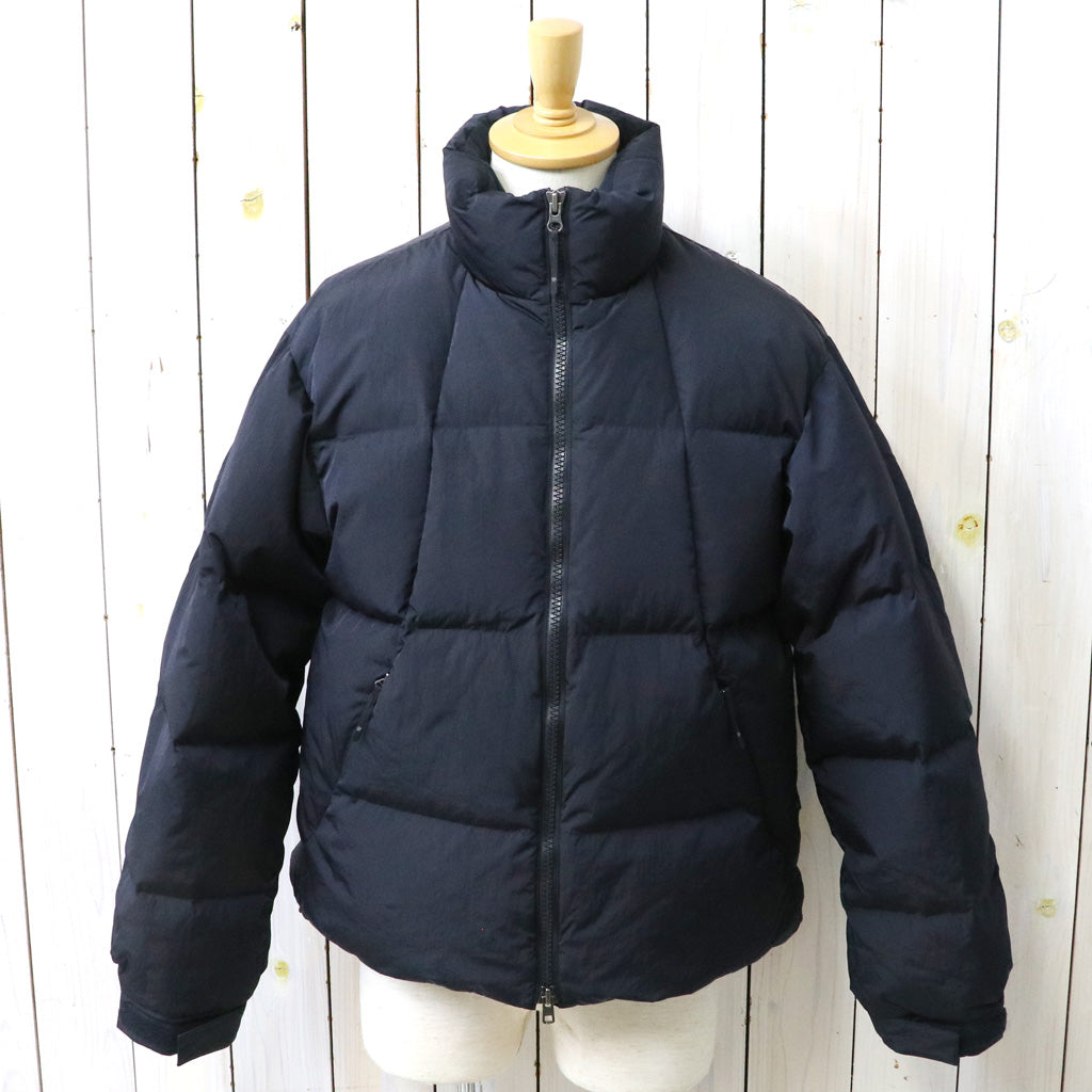 Goldwin : Dope Dyed Ripple Nylon Down Jacket (DARK NAVY)