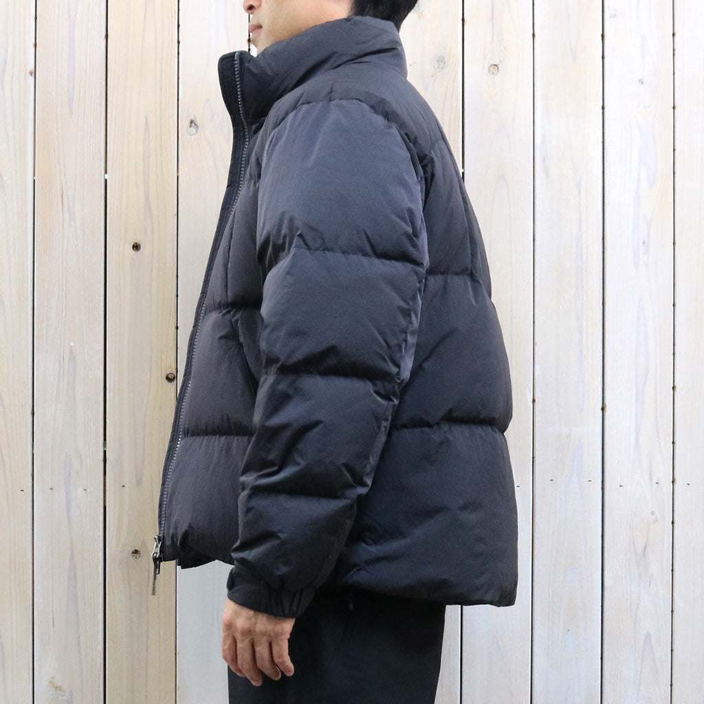 Goldwin : Dope Dyed Ripple Nylon Down Jacket (CHARCOAL)