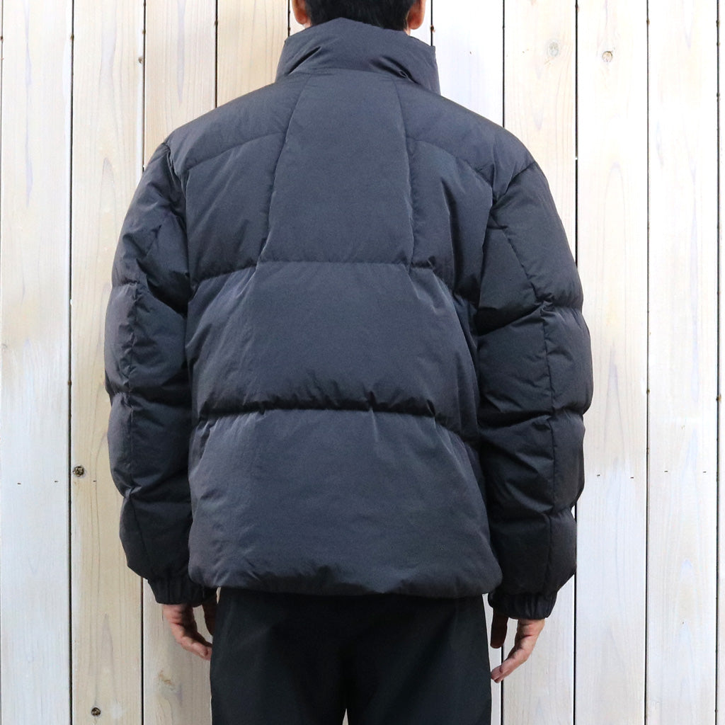 Goldwin : Dope Dyed Ripple Nylon Down Jacket (CHARCOAL)